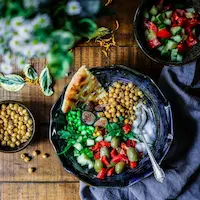 Photo of beautifully
            arranged food